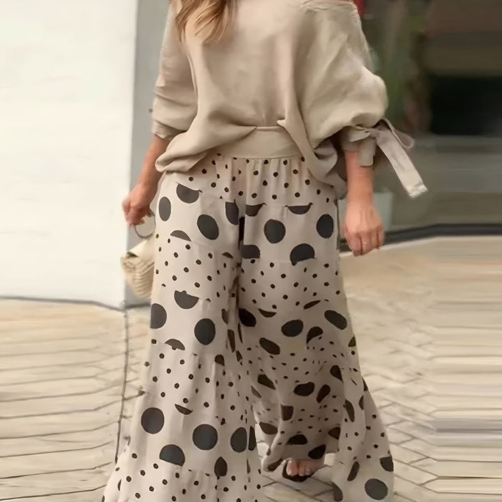 Delphine | Off-Shoulder Polka Dot Co-ord