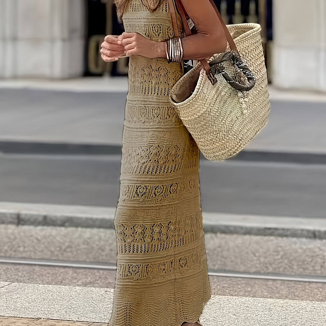 Ladies' Beach Dress, Beach Cover-Up, Swimsuit with Cut-Outs, Dress