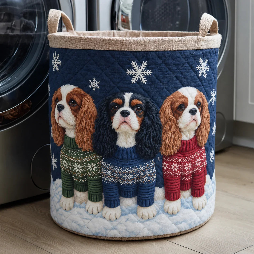 Cozy Cavalier Trio Laundry Basket