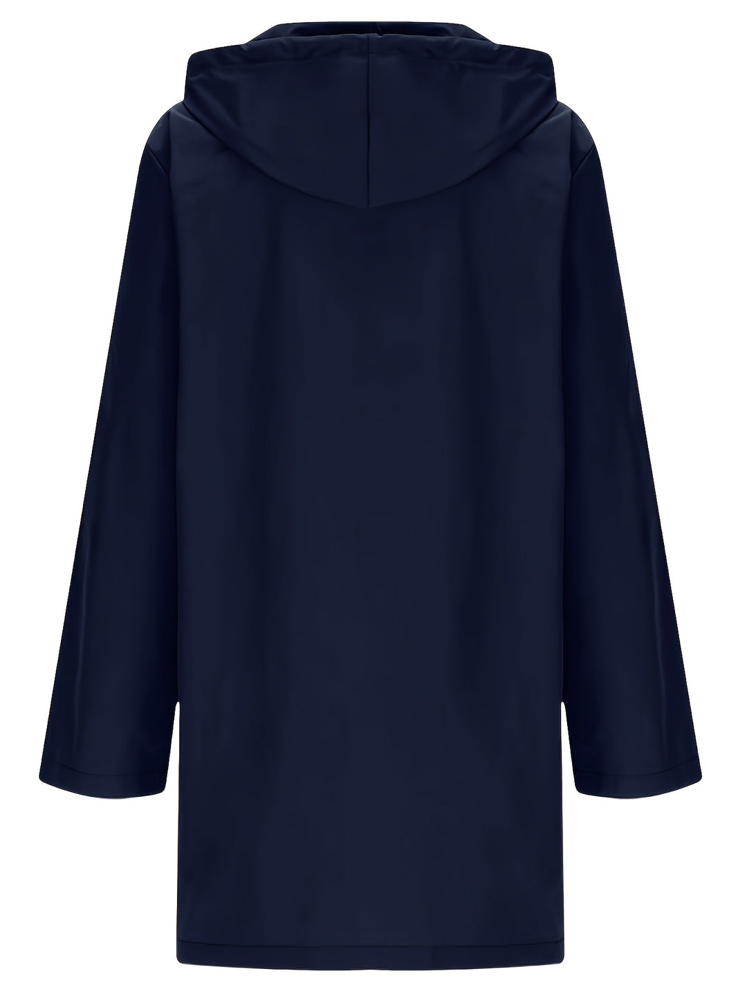 Navy hooded windproof parka coat with full sleeves and hood