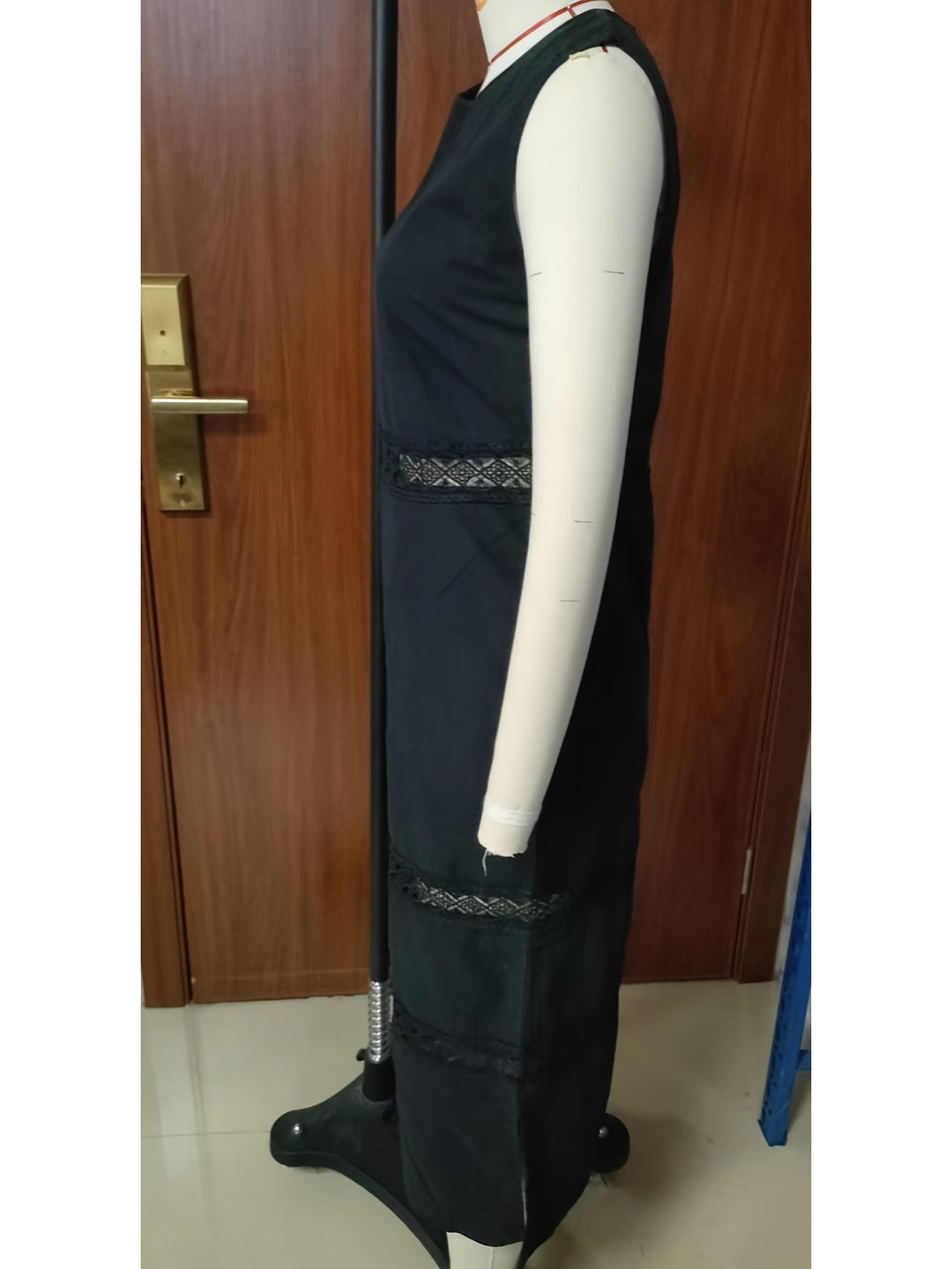 WY260310198 - Summer Sleeveless Long Dress for Women with Round Neck