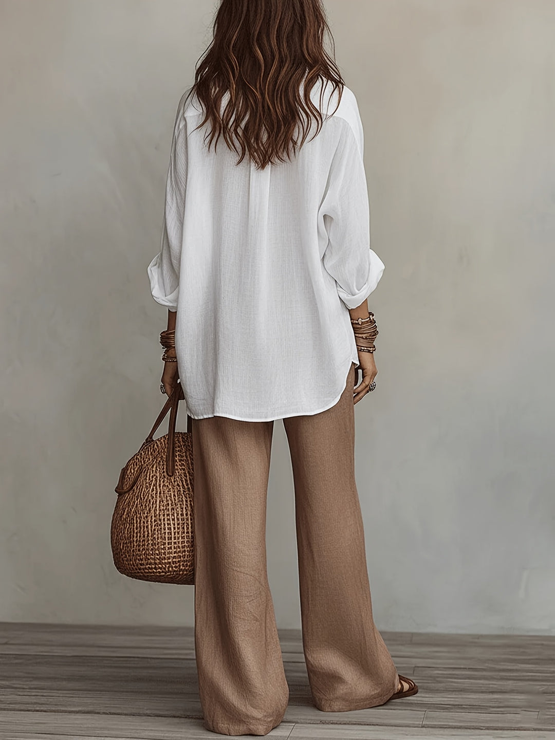 Elowen | Relaxed Linen-Look Shirt