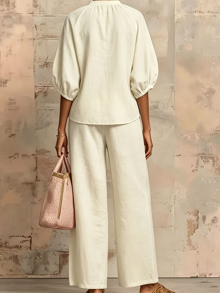 Sylvie | Linen-Look Zip Co-ord