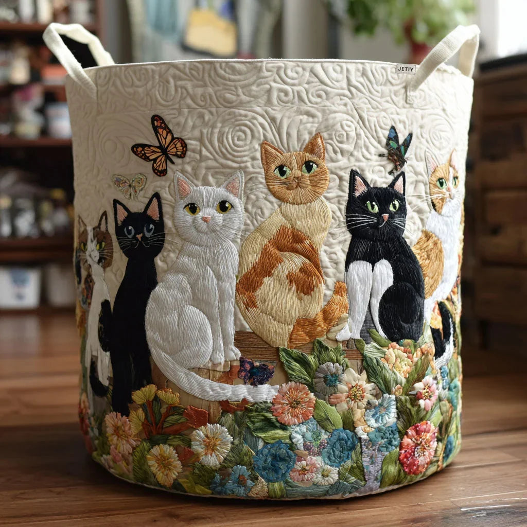 Garden Whisker Gathering Laundry Basket