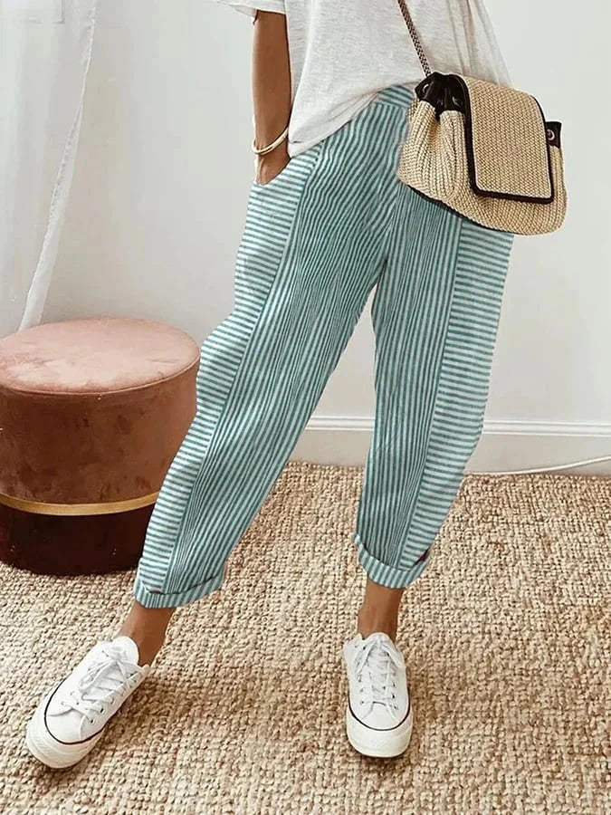 Jennifer – Classic Striped Trousers