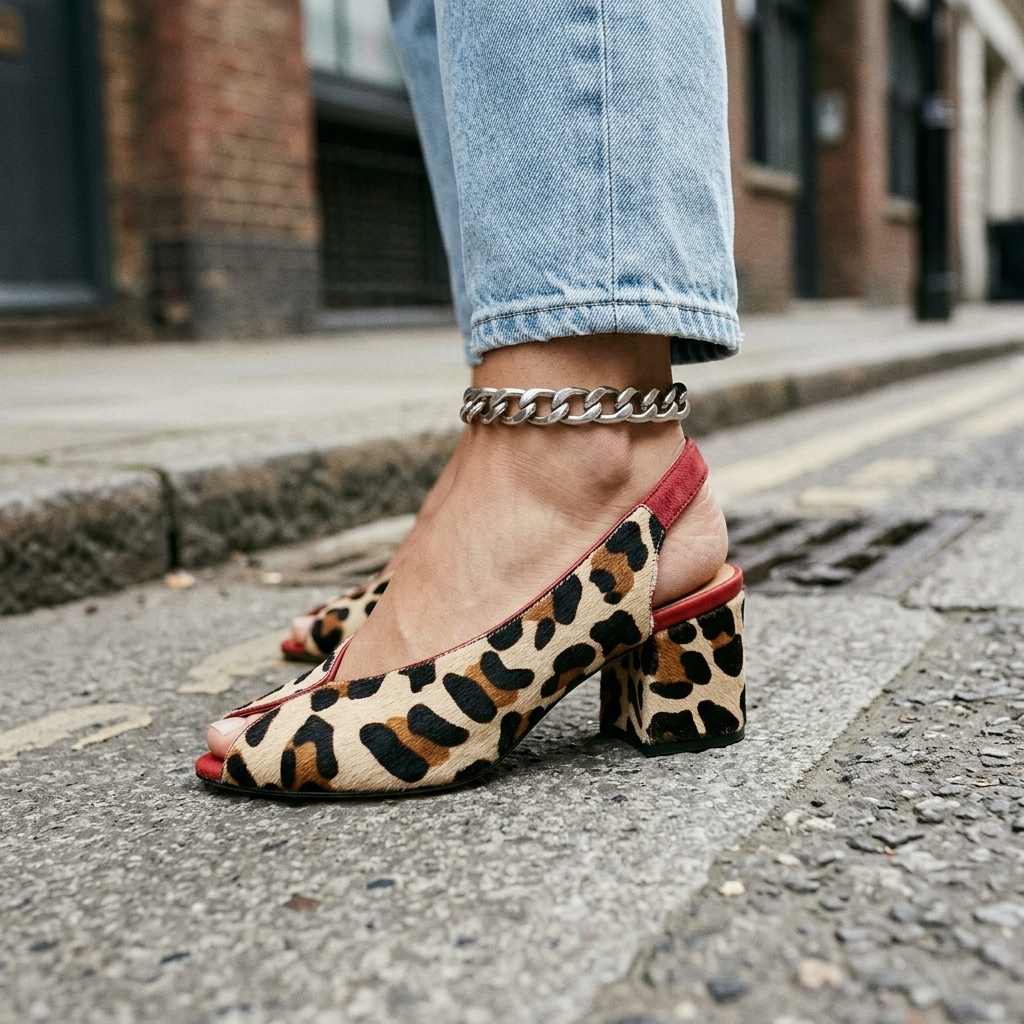 Letizia | Leopard Print Slingback for Women