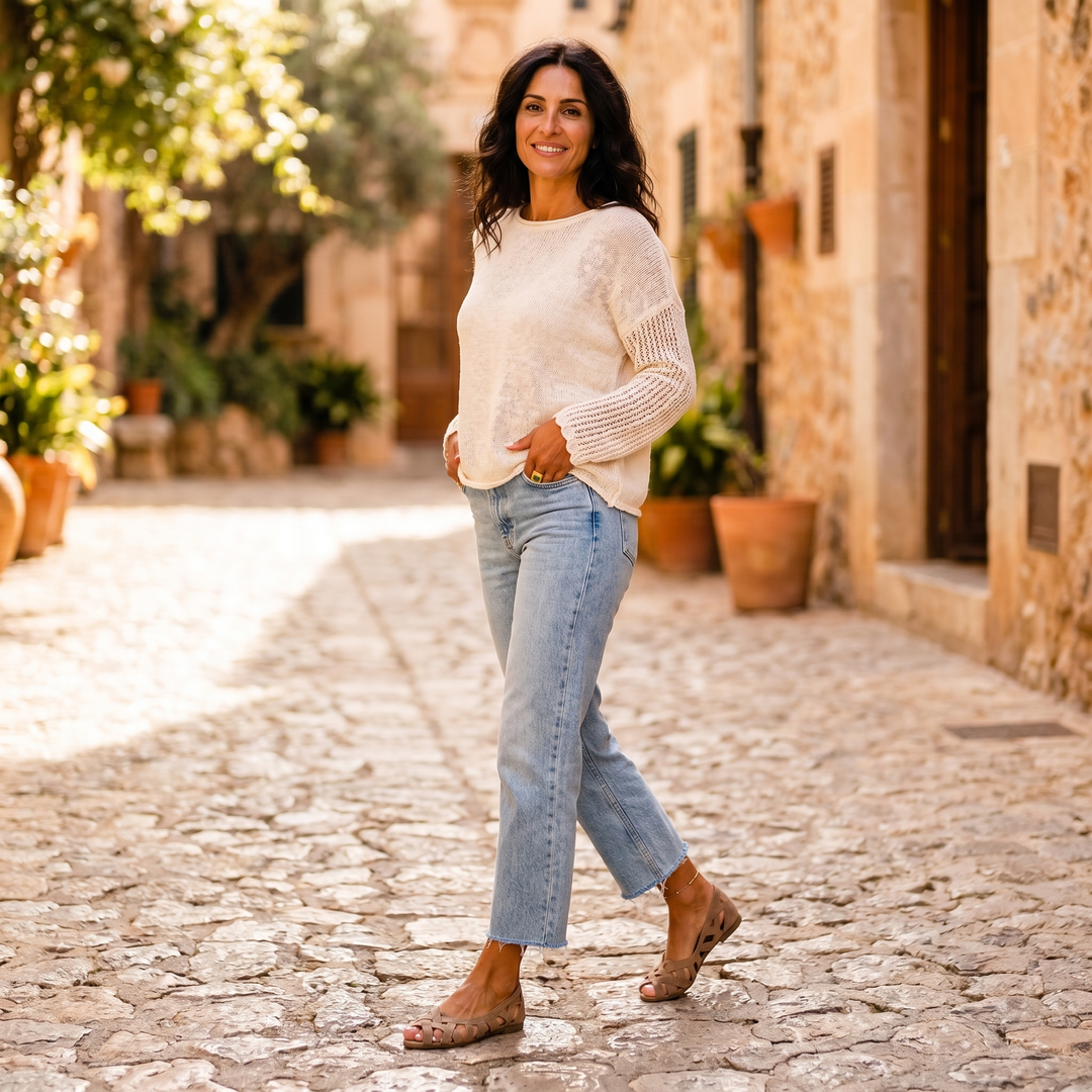 Liora™ | Sandals with Crossed Straps