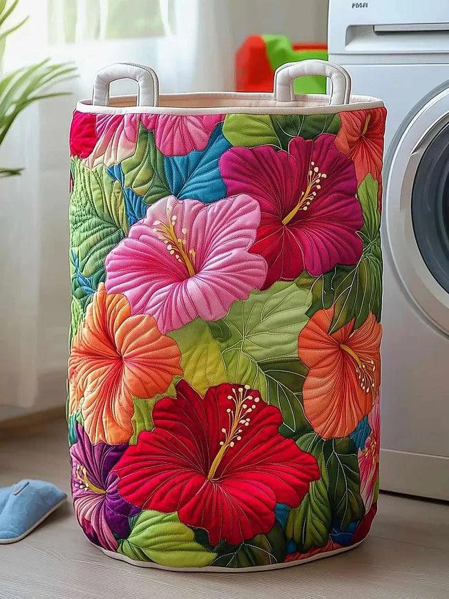 Hibiscus Glow Laundry Basket