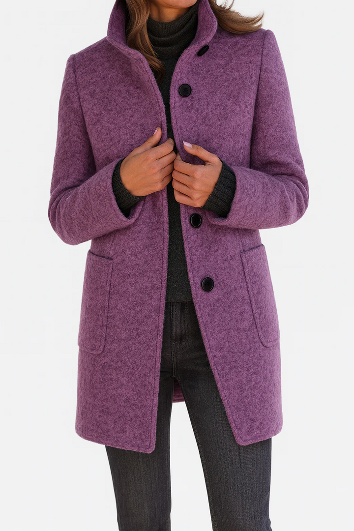 Victoria | Comfortable Ladies' Coat with High Collar