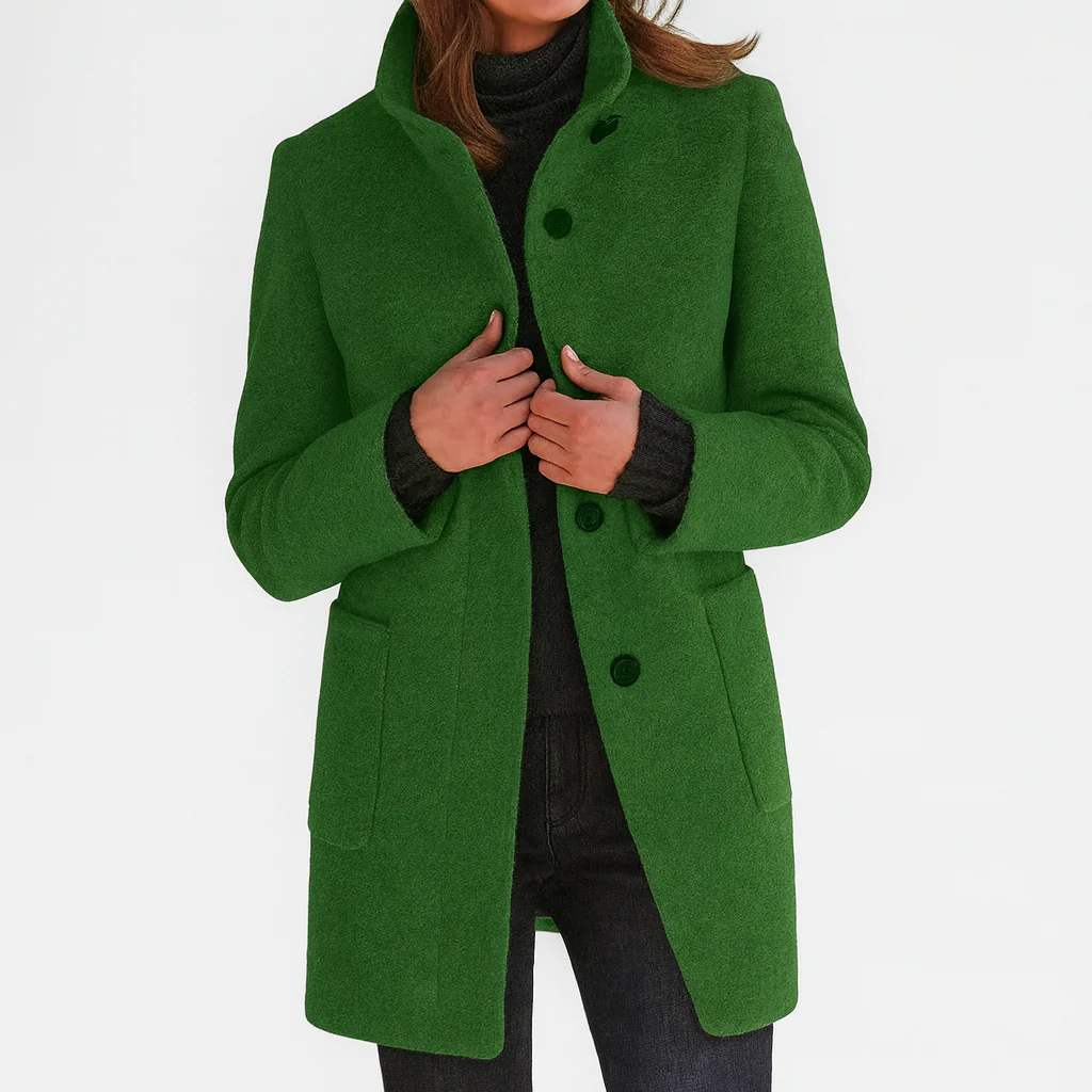 Victoria | Comfortable Ladies' Coat with High Collar
