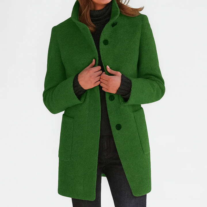 Victoria | Comfortable Ladies' Coat with High Collar
