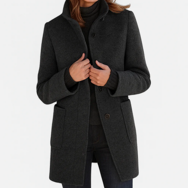 Victoria | Comfortable Ladies' Coat with High Collar