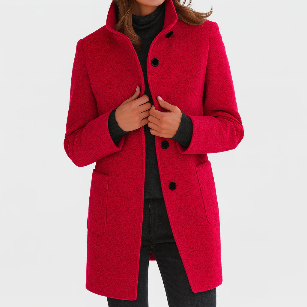 Victoria | Comfortable Ladies' Coat with High Collar