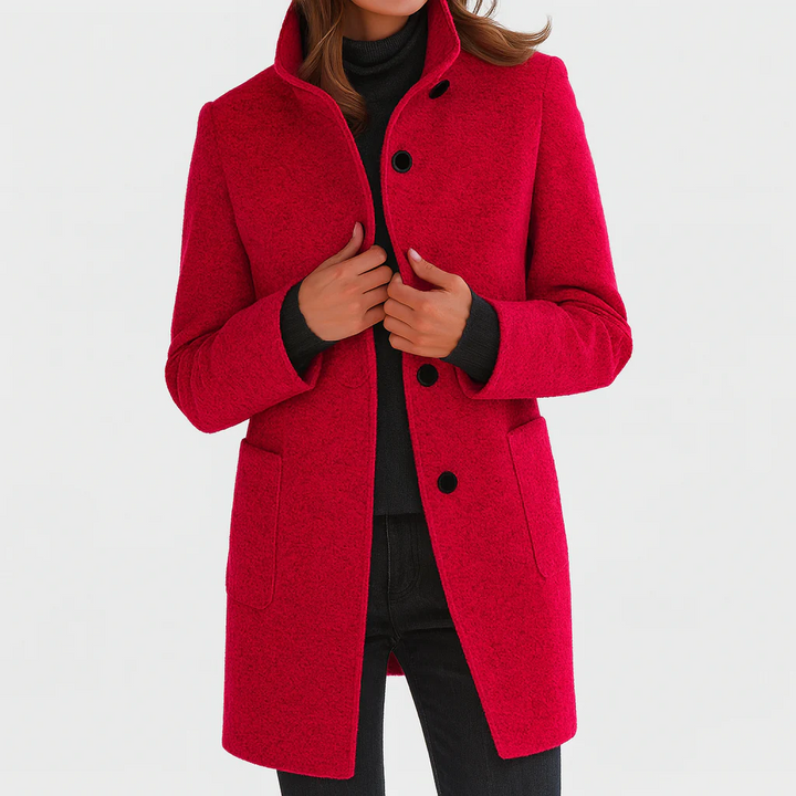 Victoria | Comfortable Ladies' Coat with High Collar
