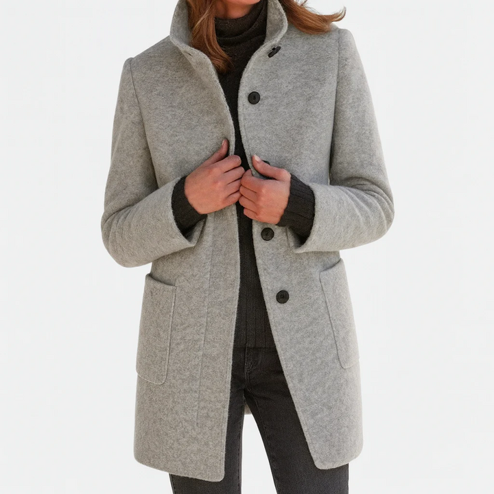 Victoria | Comfortable Ladies' Coat with High Collar