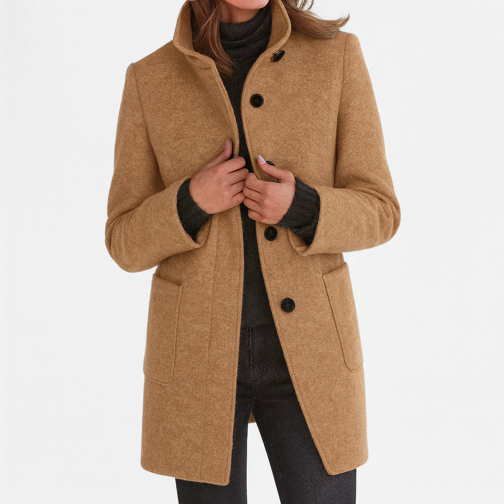 Victoria | Comfortable Ladies' Coat with High Collar