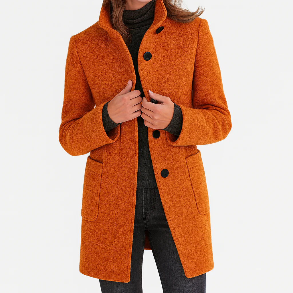 Victoria | Comfortable Ladies' Coat with High Collar