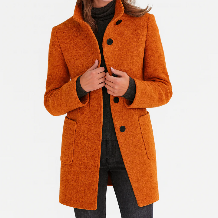 Victoria | Comfortable Ladies' Coat with High Collar
