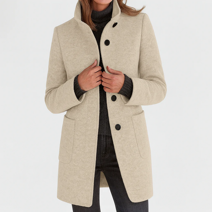Victoria | Comfortable Ladies' Coat with High Collar
