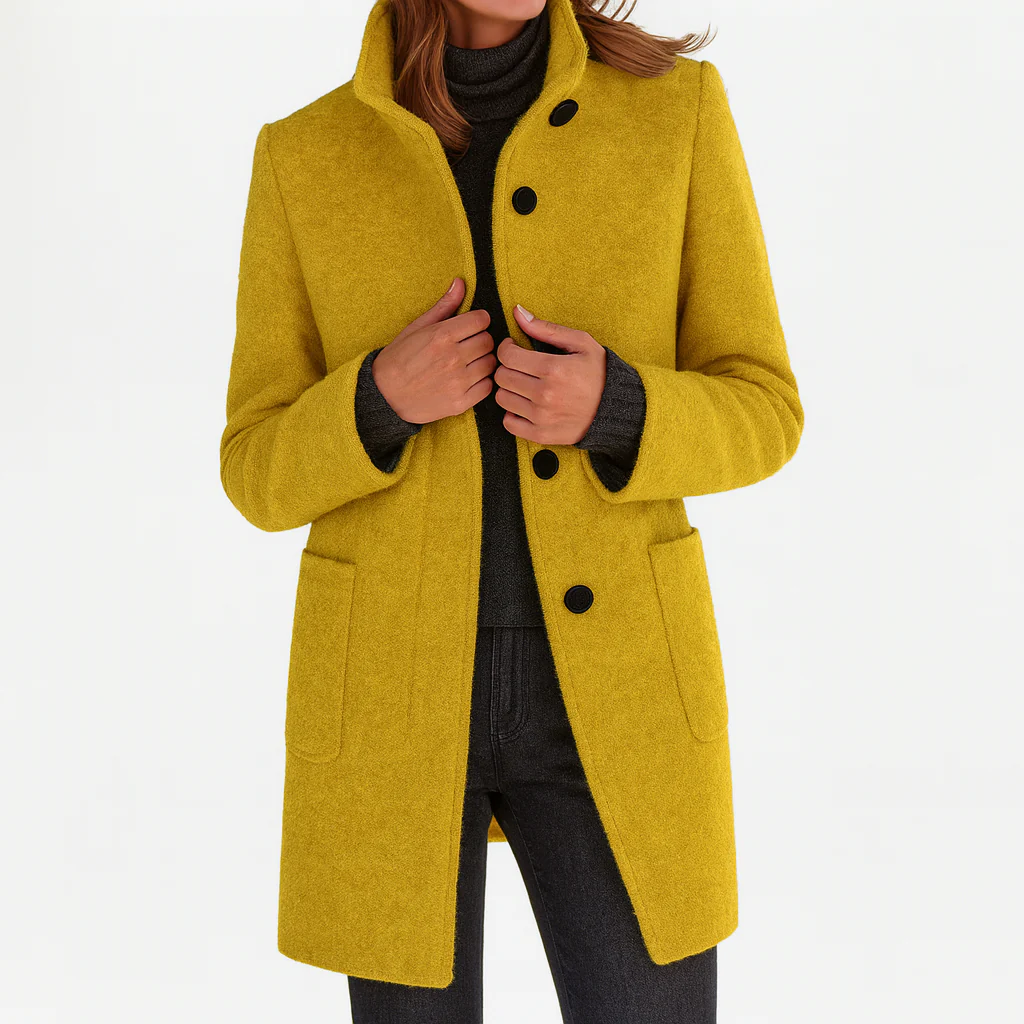 Victoria | Comfortable Ladies' Coat with High Collar