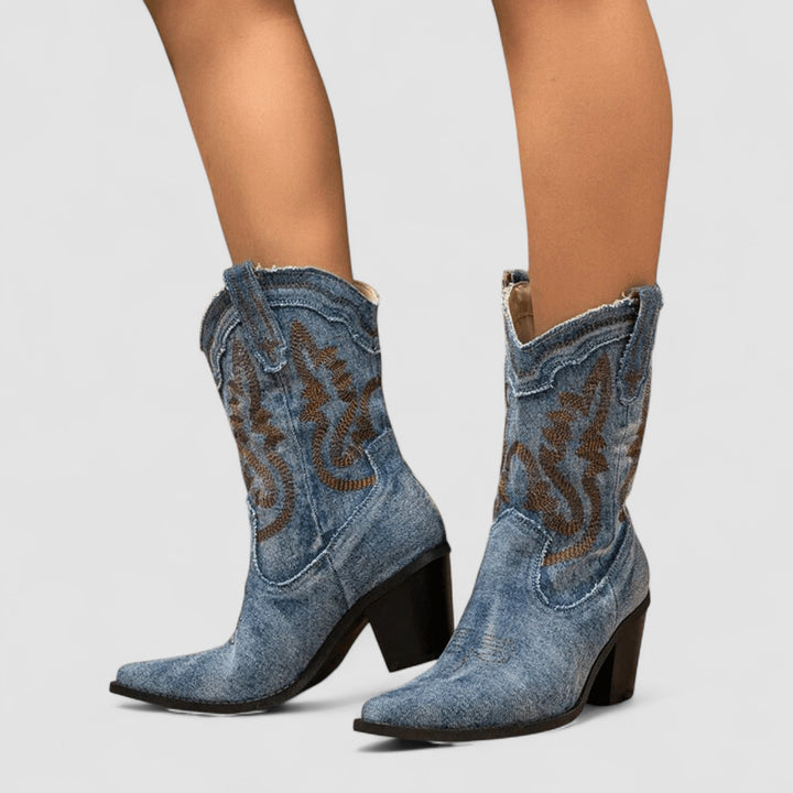 Selena – Orthopaedic Denim Ankle Boots