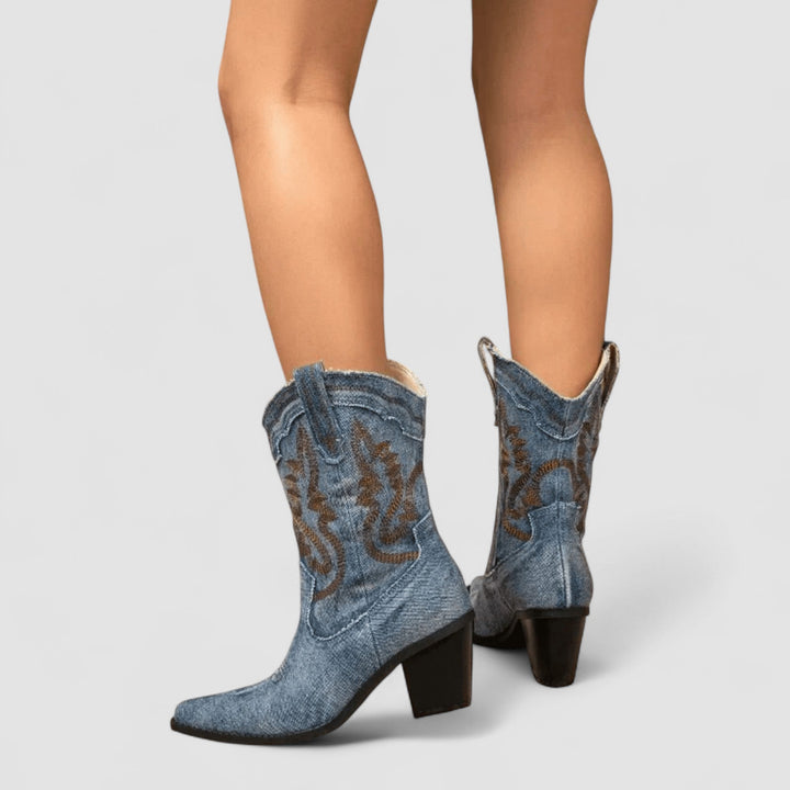 Selena – Orthopaedic Denim Ankle Boots