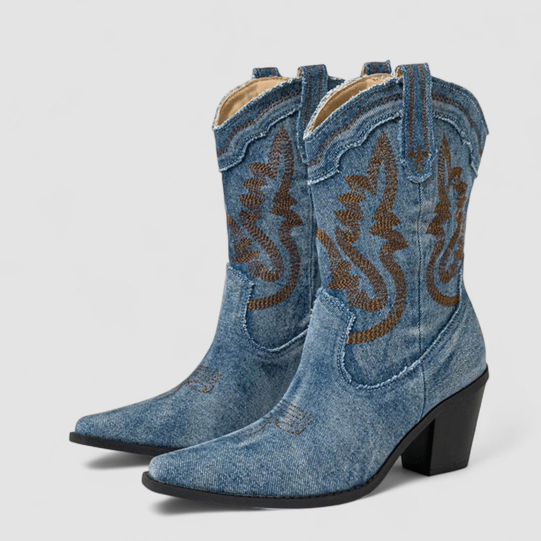 Selena – Orthopaedic Denim Ankle Boots
