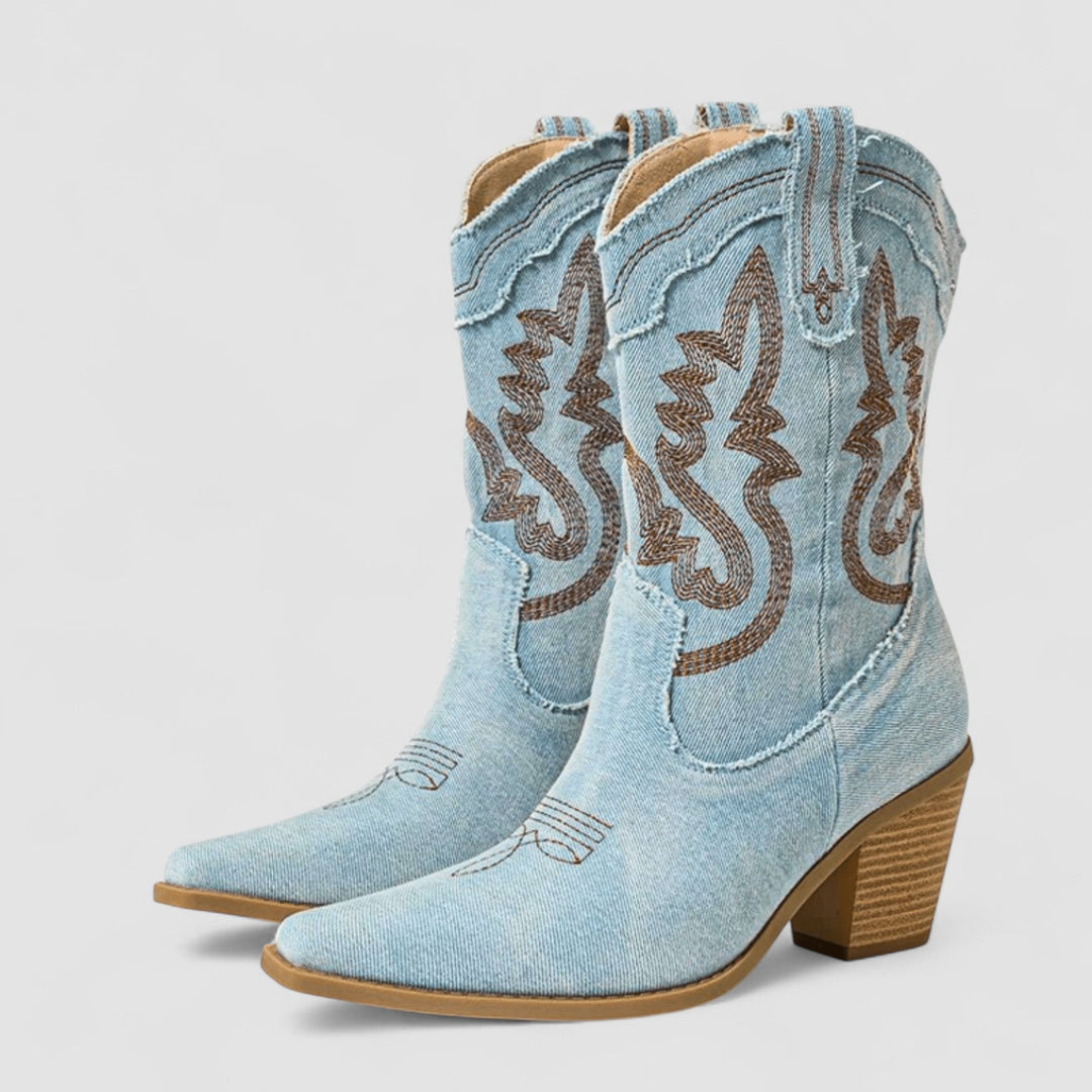 Selena – Orthopaedic Denim Ankle Boots