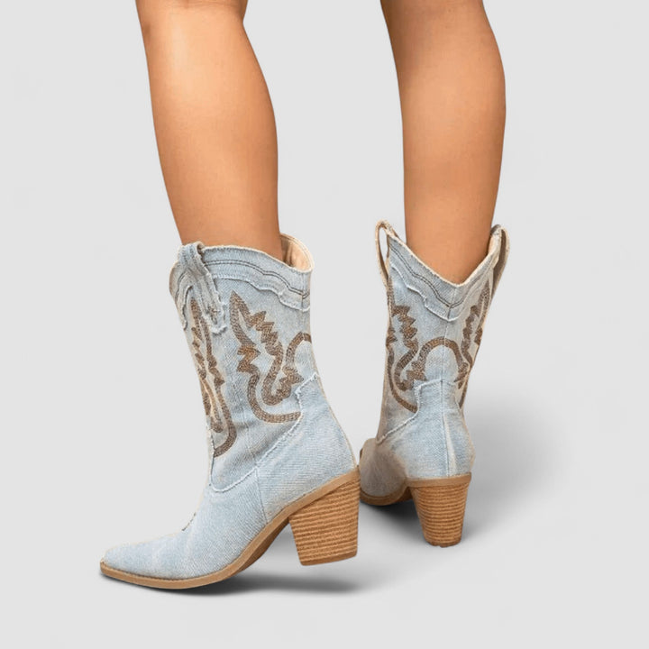 Selena – Orthopaedic Denim Ankle Boots