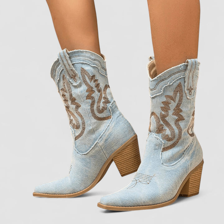 Selena – Orthopaedic Denim Ankle Boots