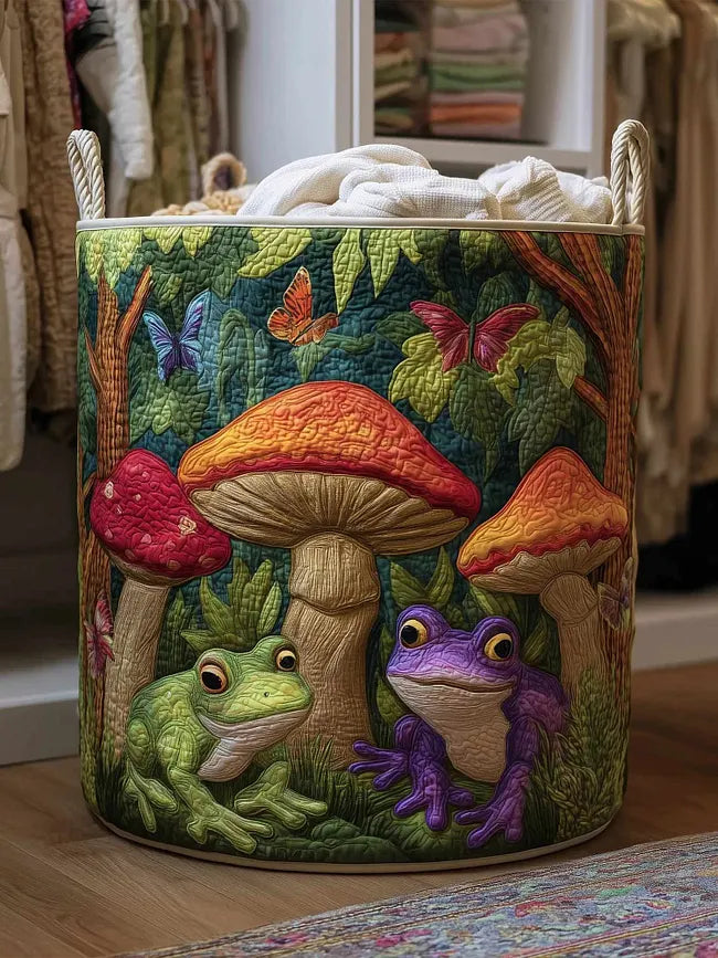 Mushroom Garden Laundry Basket