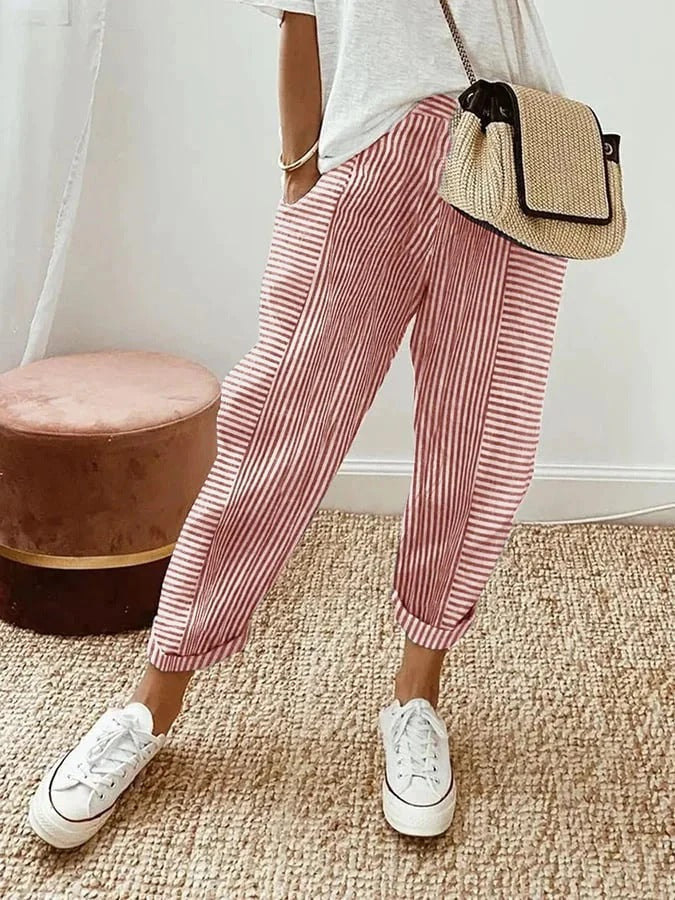 Jennifer – Classic Striped Trousers