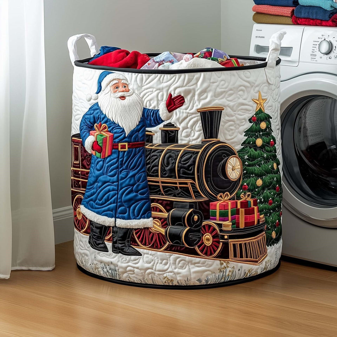 Santa Christmas Express Laundry Basket