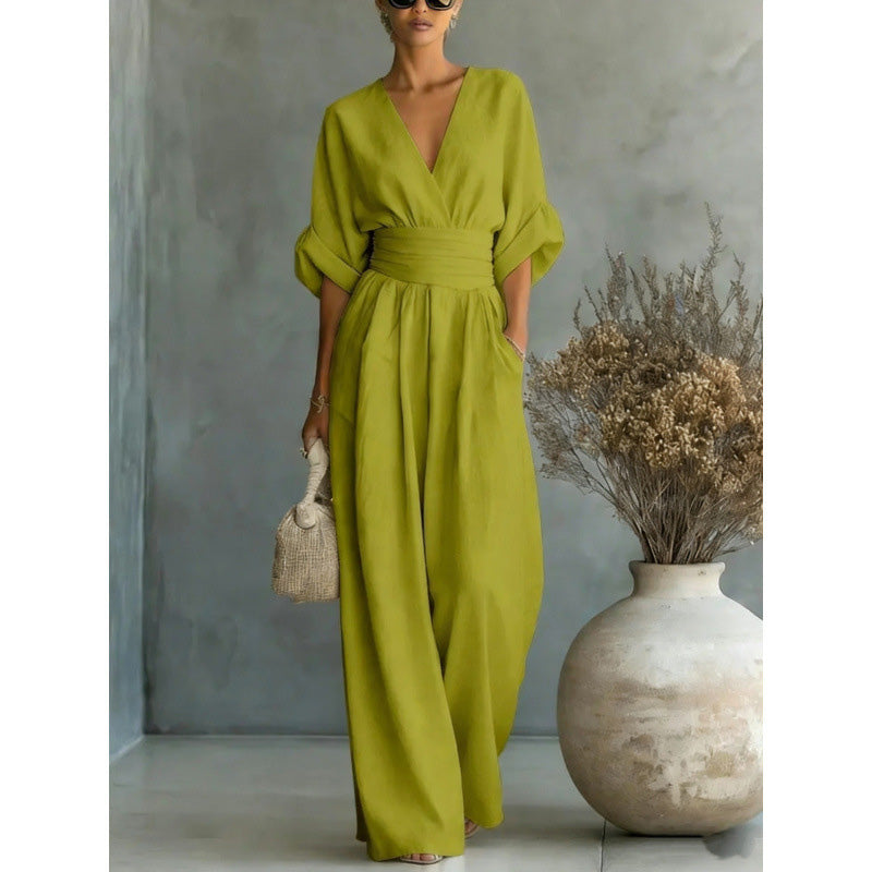 Margot Jumpsuit — High Waist, Wide Legs