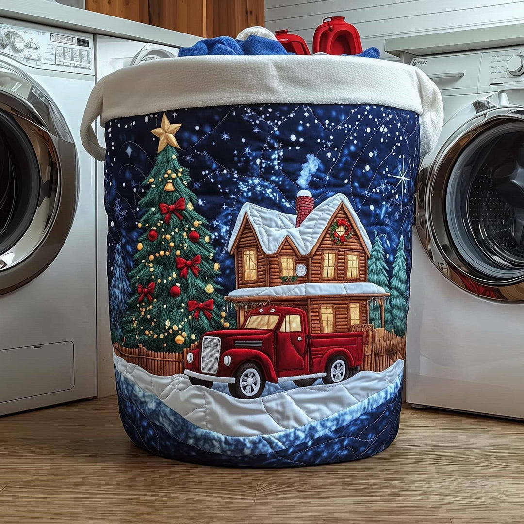 Starlit Christmas Homecoming Laundry Basket